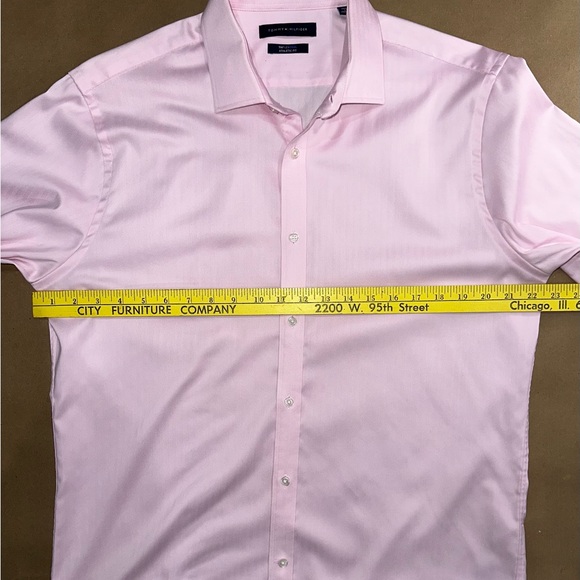 Tommy Hilfiger THFlexCool Athletic Fit Dress Shirt – Size 16 / 34-35 - Picture 7 of 7